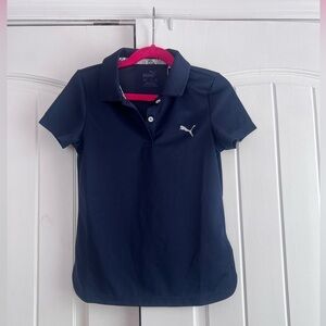 Puma Girls Essential Polo Navy Blazer Size Medium NWT
